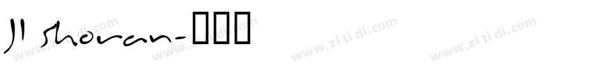 JI Shoran字体转换
